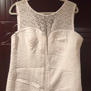 White Lace Lily Minidress